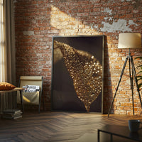 ___m_o_n___ Golden Leaf Aesthetic Home Art Décor Poster Print