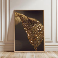 ___m_o_n___ Golden Leaf Aesthetic Home Art Décor Poster Print
