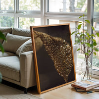___m_o_n___ Golden Leaf Aesthetic Home Art Décor Poster Print