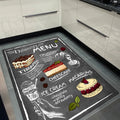 Macaron Modern Kitchen Rug in a kitchen