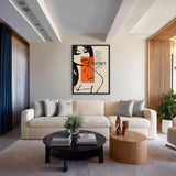 Mad Men Retro Wall Art – Smoking Woman Typography Print