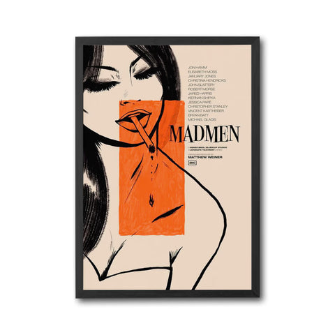 MAD MEN Heritage Wall Poster Home Art – Retro Mad Men Print for Home or Office Décor