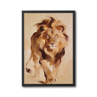 Majestic Lion Painting Wall Décor Poster – Aesthetic Wildlife Canvas Print