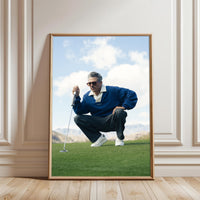 Malbon Golf Editorial Print | Minimal Golf Wall Poster for Sports Lovers