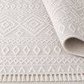 Malta Scandinavian Area Rug – Cream 2 – texture close-up