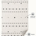Malta Scandinavian Area Rug – Cream & Black 1 – features