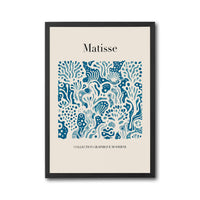 Matisse Collection Graphique Moderne Print – Expressive Blue Contemporary Home Wall Poster