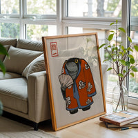 Matsumoto Hoji Décor Print, Japanese Frog in Kimono Print, Matsumoto Hoji Retro Home Art, Funny Animal Print, Aesthetic Gift, A1/A2/A3/A4