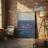 May Diaries Quote Aesthetic Ocean Print – Understated Home Art