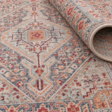 Medallion Modern Area Rug – Beige – texture close-up