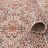 Medallion Modern Area Rug – Brown – texture close-up