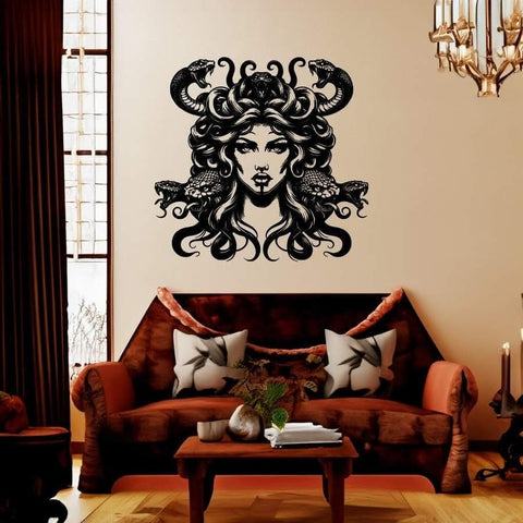 Medusa Gothic Metal Wall Art