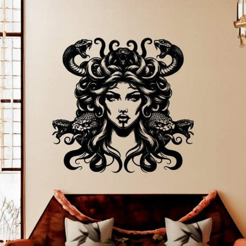 Medusa Gothic Metal Wall Art
