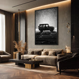 Mercedes G-Class Modern Wall Art – Black SUV Snow Photography