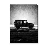 Mercedes G-Class Modern Wall Art – Black SUV Snow Photography