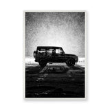 Mercedes G-Class Modern Wall Art – Black SUV Snow Photography
