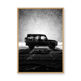 Mercedes G-Class Modern Wall Art – Black SUV Snow Photography