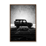 Mercedes G-Class Modern Wall Art – Black SUV Snow Photography