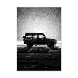 Mercedes G-Class Modern Wall Art – Black SUV Snow Photography