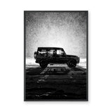 Mercedes G-Class Modern Wall Art – Black SUV Snow Photography