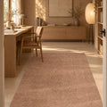 Mest Modern Plush Area Rug – Brown in a office