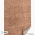 Mest Modern Plush Area Rug – Brown – features