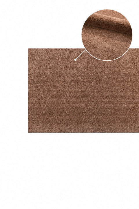 Mest Modern Plush Area Rug – Dark Brown