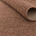 Mest Modern Plush Area Rug – Dark Brown – texture close-up