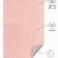 Mest Modern Plush Area Rug – Pink – features