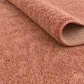 Mest Modern Plush Area Rug – Salmon – texture close-up
