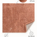 Mest Modern Plush Area Rug – Salmon – features