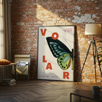 Mid-Century Minimal Barcelona Butterfly Exhibition Wall Décor Poster Fine Print