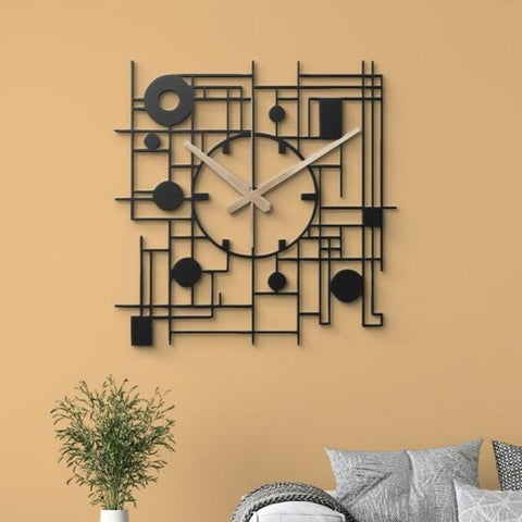 Mid Century Modern Metal Wall Clock