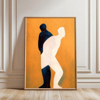 Simple Expressive Human Silhouettes Wall Décor Wall Poster