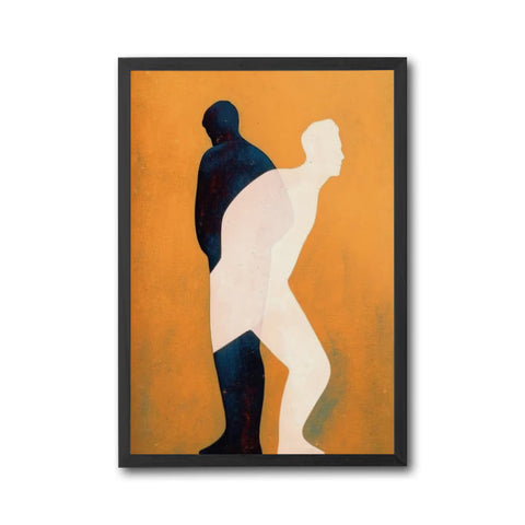 Simple Expressive Human Silhouettes Wall Décor Wall Poster