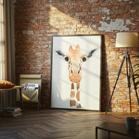 Simple Giraffe Watercolor Wall Print Wall Poster