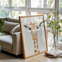 Simple Giraffe Watercolor Wall Print Wall Poster