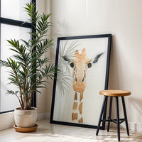 Simple Giraffe Watercolor Wall Print Wall Poster