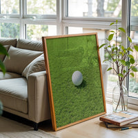 Simple Golf Ball Wall Poster – Minimal Golf Wall Décor for Home or Office