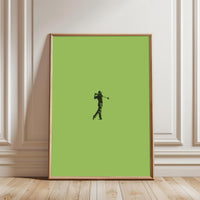 Simple Golfer Silhouette Wall Poster | Contemporary Golf Wall Poster