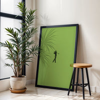 Simple Golfer Silhouette Wall Poster | Contemporary Golf Wall Poster