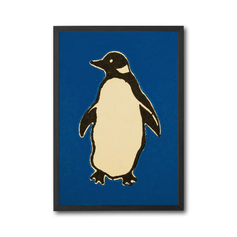Understated Penguin Print – Cute Penguin Home Art, Funny Penguin Illustration Decor