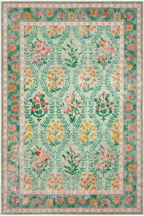 Mitos Ethnic Vintage Area Rug – Green