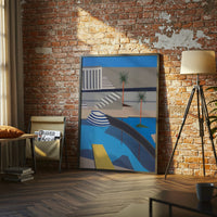 Sleek Architectural Landscape Minimal Wall Poster Home Art