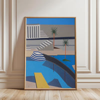 Sleek Architectural Landscape Minimal Wall Poster Home Art