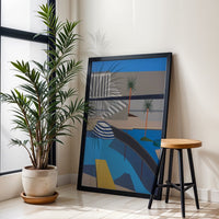 Sleek Architectural Landscape Minimal Wall Poster Home Art