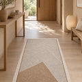 Modern Kitchen Area Rug – Brown in a hallway