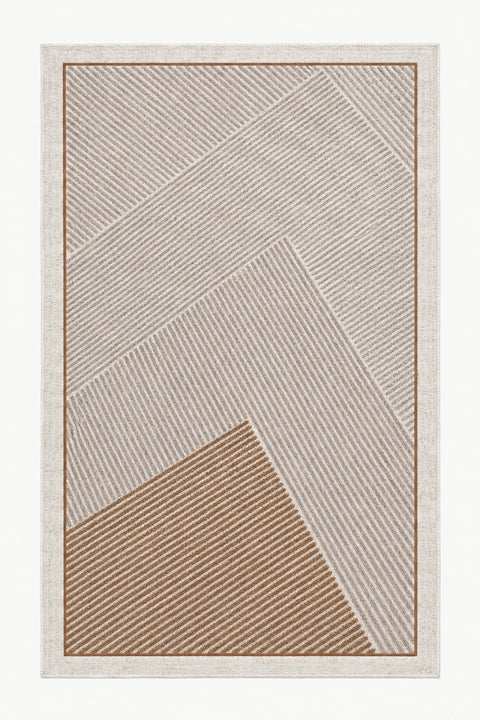Modern Kitchen Area Rug – Brown