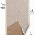 Modern Kitchen Area Rug – Brown – features
