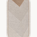 Modern Oval Kitchen Rug – Brown